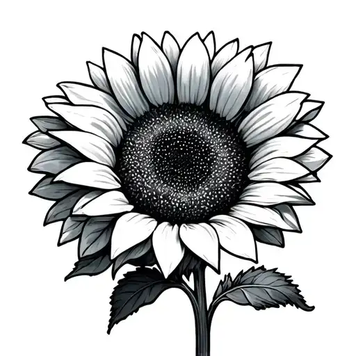 Baby Sketch And Sunflower Growing