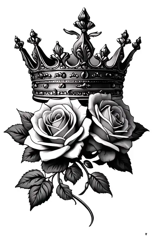 Crown With 3 Roses