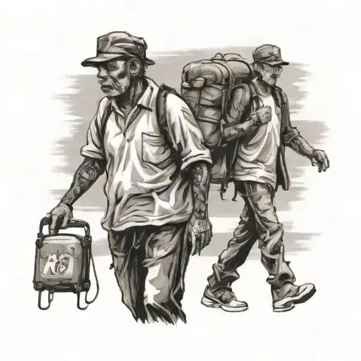 A 22Years Man Walking Tired While His Young Passed Away's 16Years Friend Is Walking Happy As A Soul