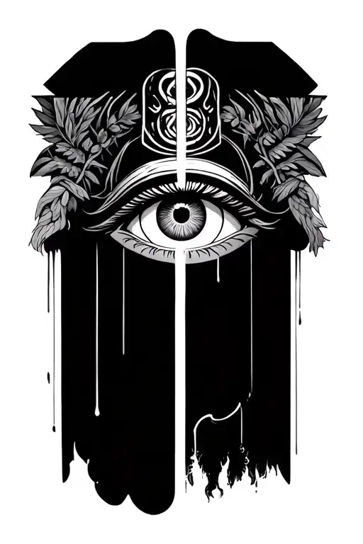 Ra And Thoth Surrounding All Seeing Eye