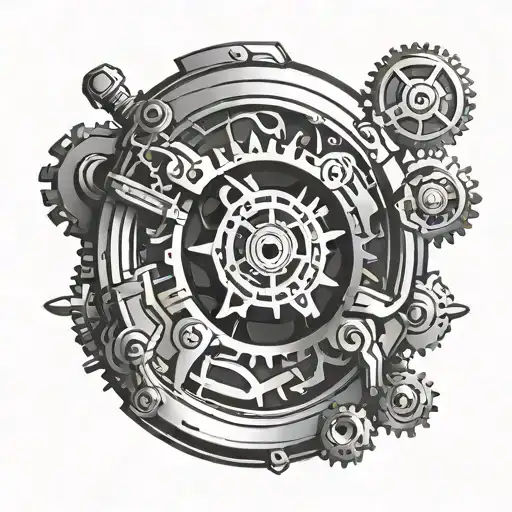 Mechanical Engineering Emblem Cyber