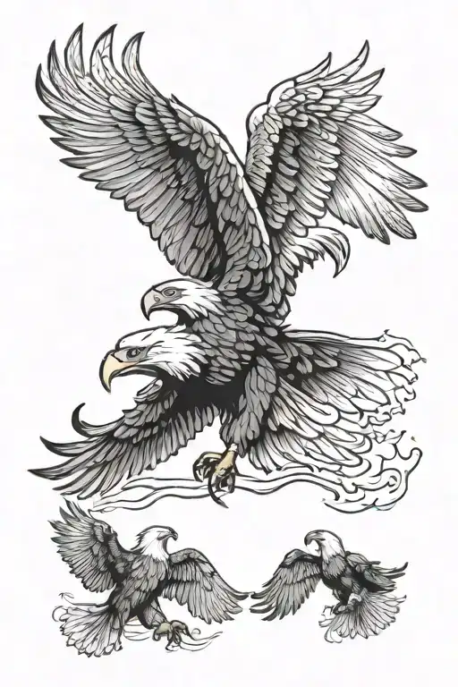 Four Eagles Flying
