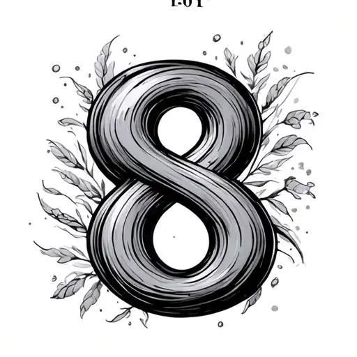 The Figure 8 With Date On Its Fine Black Line