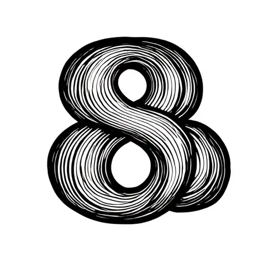 The Figure 8 Simple With Date On Its Fine Black Line