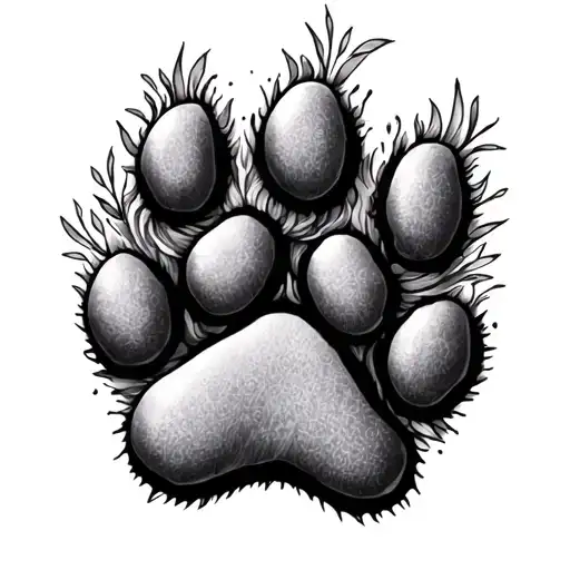 A Paw Print Dog Memorial