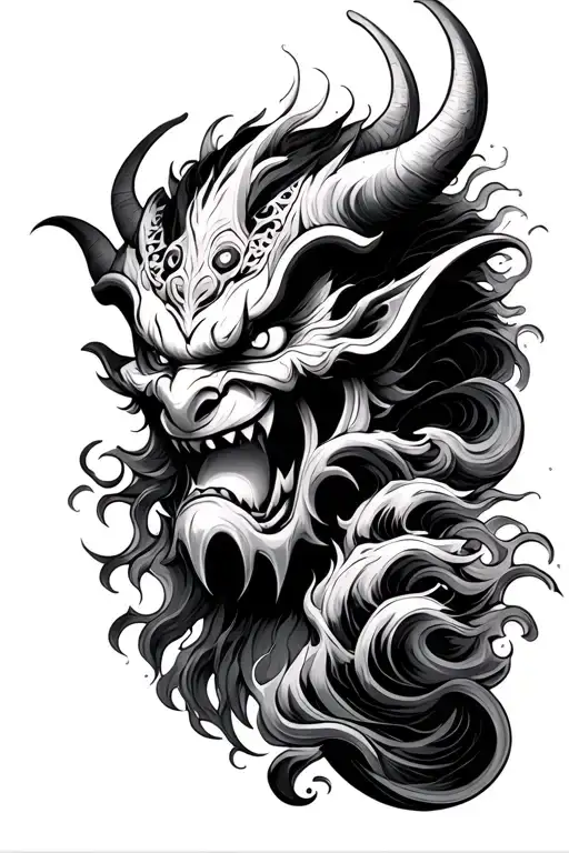 Oni Demon Mask Tidal Wave