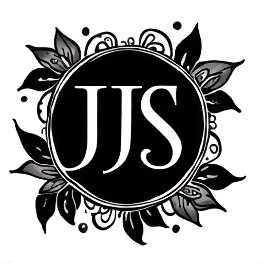 Initial First Name Cmjs Henna Motif