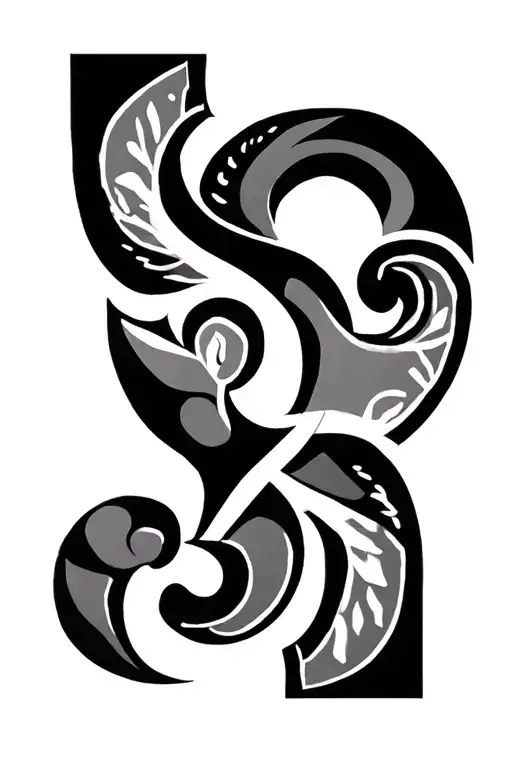 A Bicep Tattoo Of The Adinkra Symbols