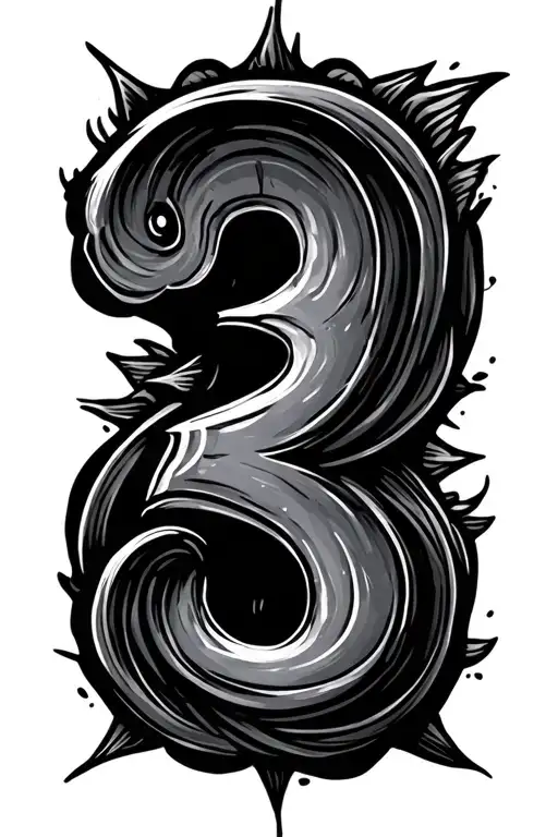 Fish Hooks Looking Like Number 3