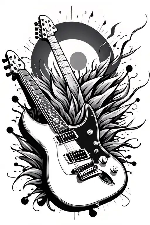 Music Stage Guitar Merging