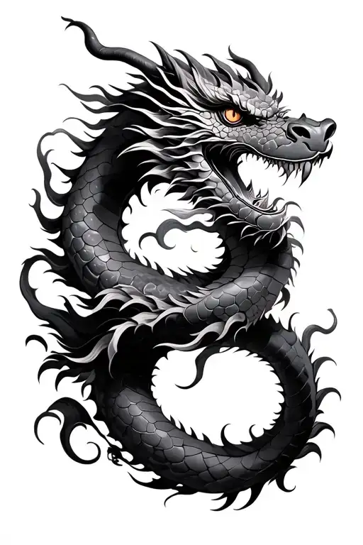 Japanese Dragon Wrapped