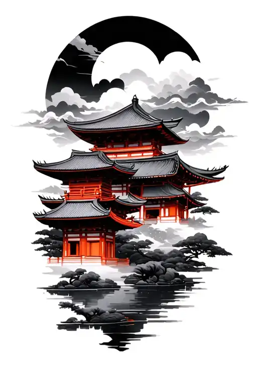 Japanese Temples Edo Age With Oriental Winds