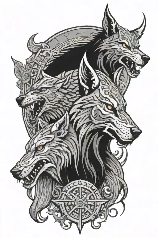 Vikings And Wolves