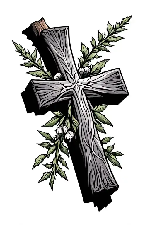 A Cross Made From Scottish Heather