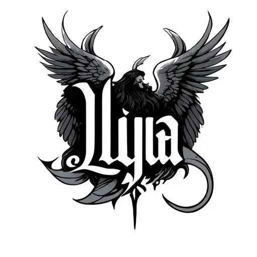 Name Ilya Angelic Font