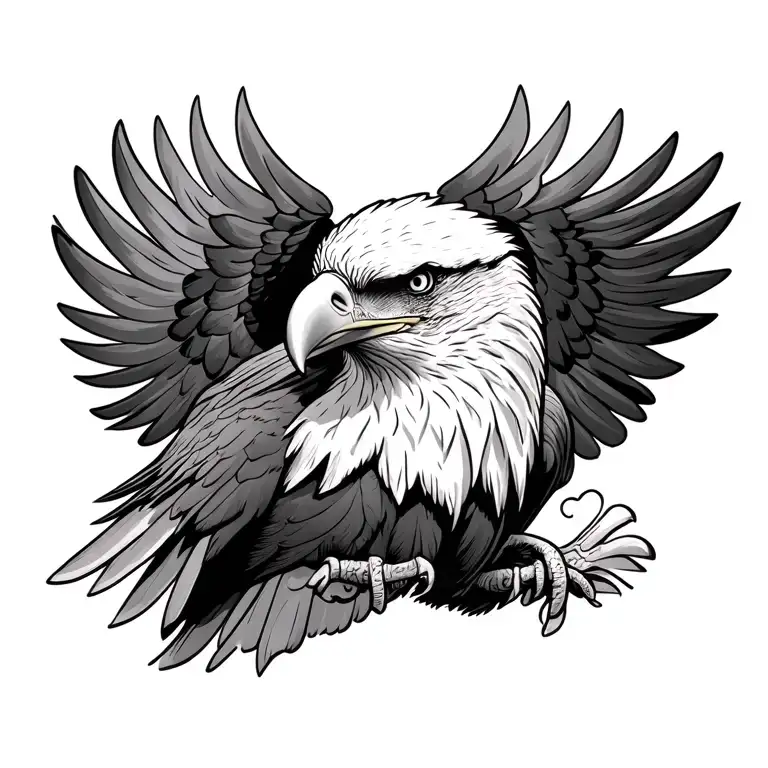 Patriotic Bald Eagle