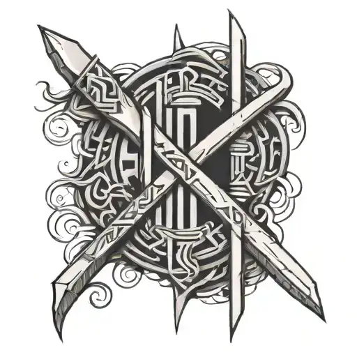 Vertical Viking Runes
