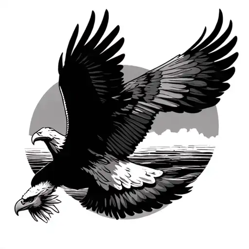 Eagle And Horizon Arm Band