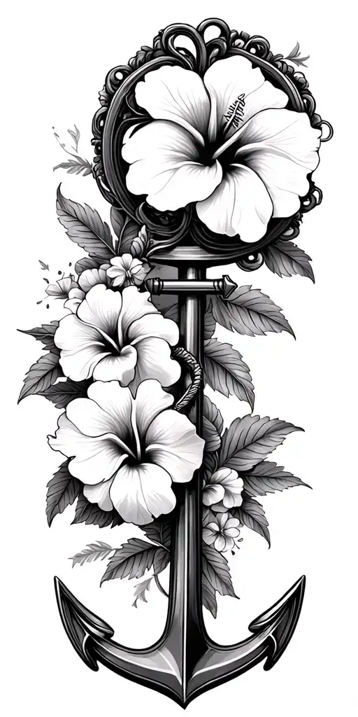 Anchor Compass Hibiscus
