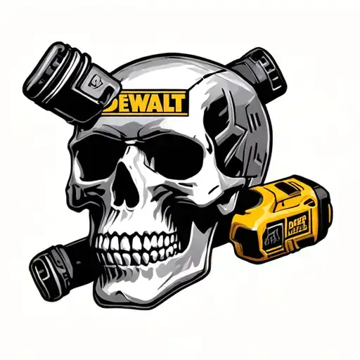 Dewalt Power Tools Forming A Skull