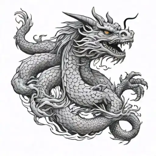 Hispanic And Chinese Dragon