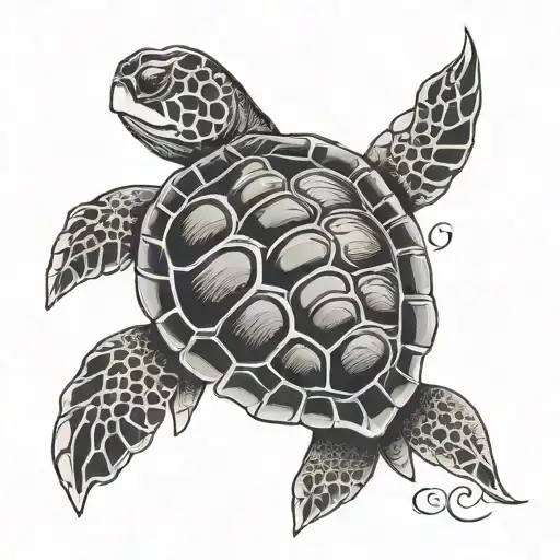 Tribal Sea Turtle