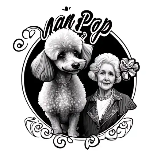 Poodle With Nan And Pop Written