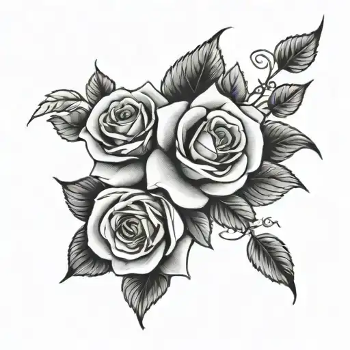 The Name Emely With Roses