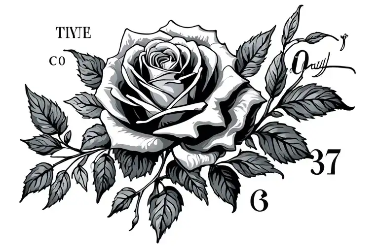 Roses And Roman Numbers