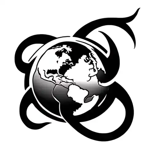 Earth Symbol Intertwined Within