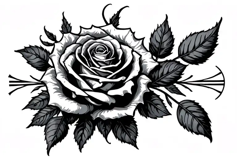 Roses And Roman Numerals