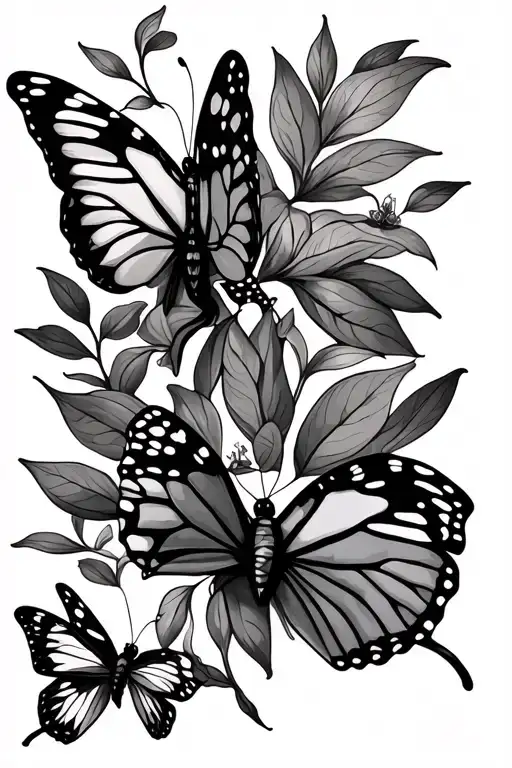 Butterlies And Nature