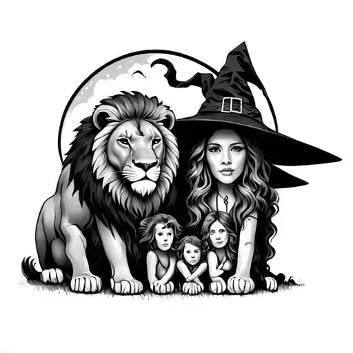 Leon Family Symbolic Dreams With A Lion And A Witch
