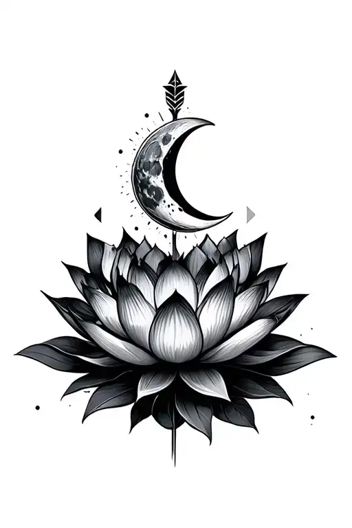 Lotus Flower Moon Arrow