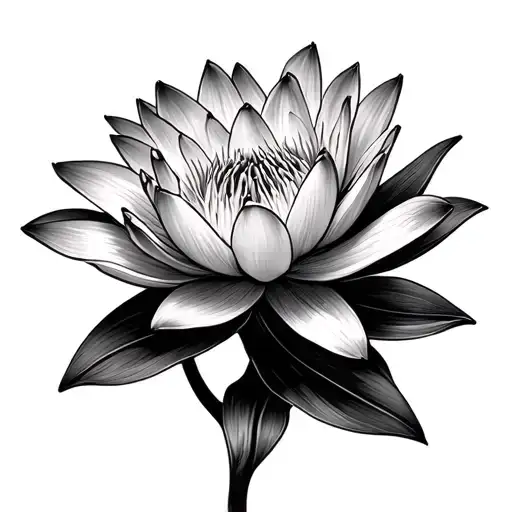 Water Lily And Daffodil