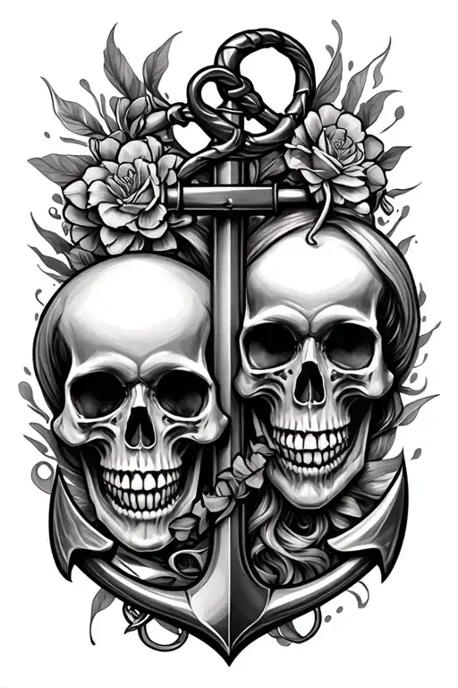 Anchors And Skulls And Wife Dedication