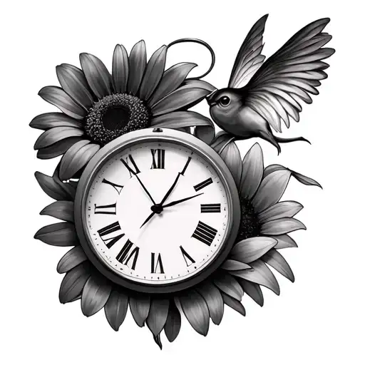 3 Clocks Side By Side With Daiseys