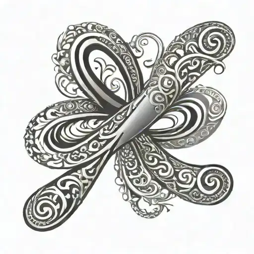 Infinity Symbol Using Letter F And A Minimalist