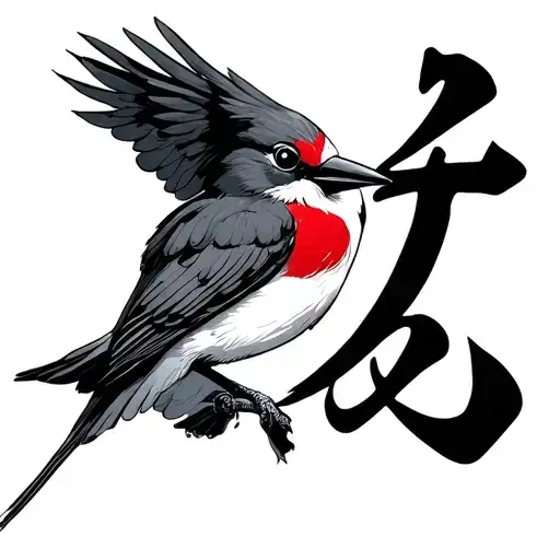 Make One With The Japanese Kanji Word Love With Brids