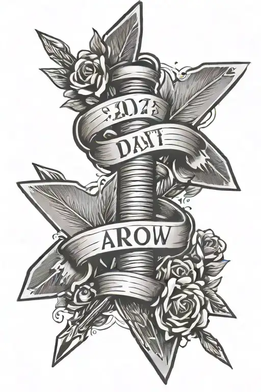Arrow With Date 10-16-21 And Smaller Arrow With Date 10-12-24