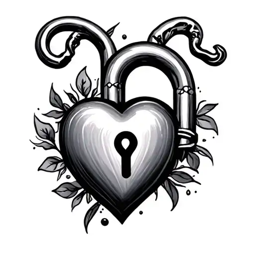 Sexy Lock Shaped Like Heart Shape