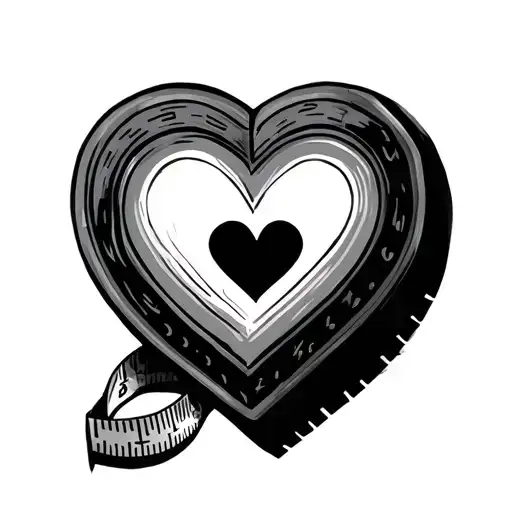 Tape Measure Heart Shape