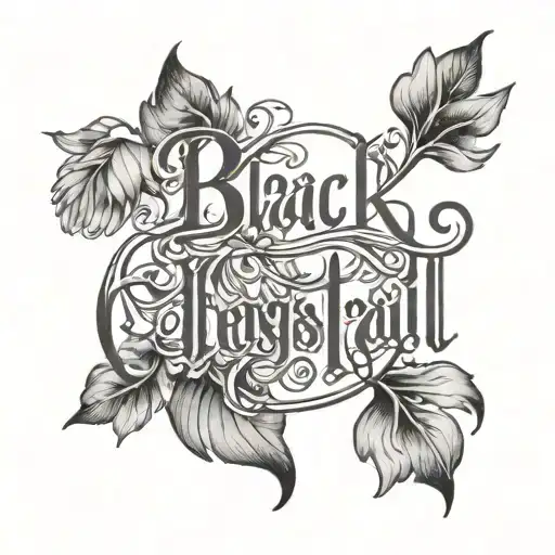 Christian & Crystal In Black Cursive Text