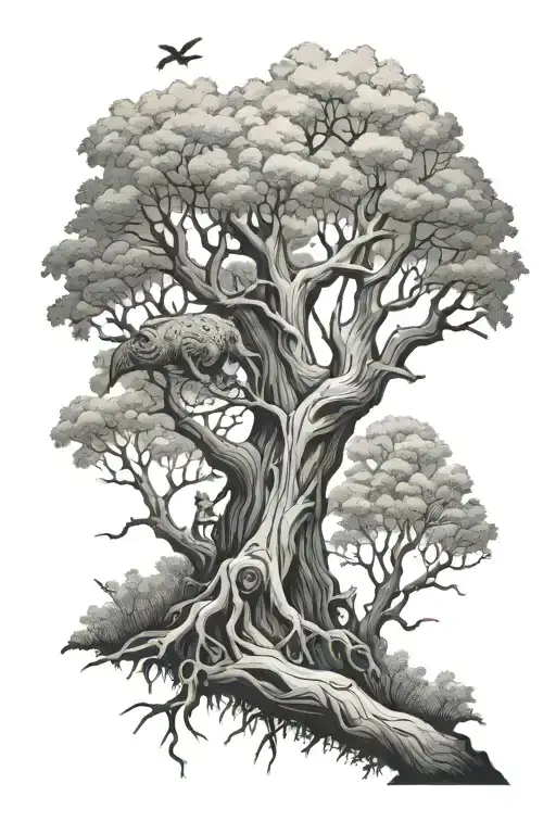 Cryptids Walking In The Trees