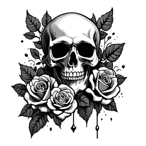 Skull And Roses Rebel