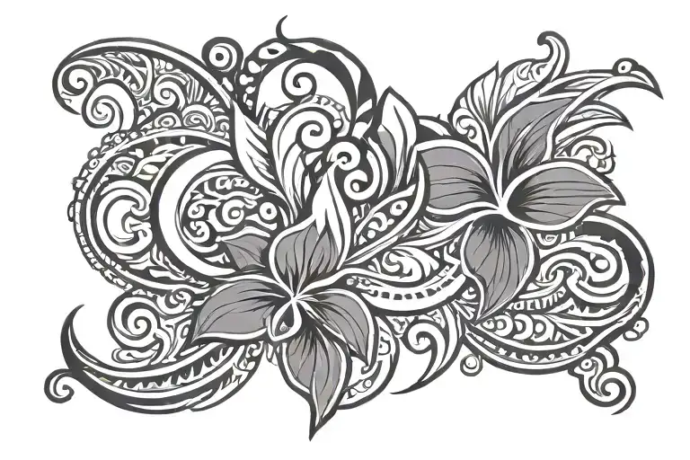 Hawaiian Tribal With Middle Name