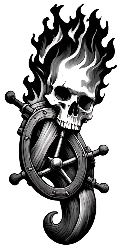 Burn The Ships Helm And Nautical