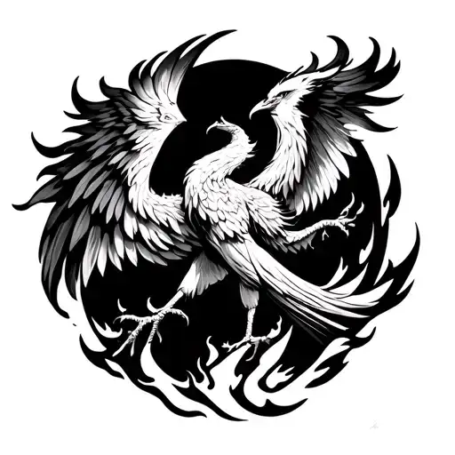 Phoenix Rising Phoenix From Fire