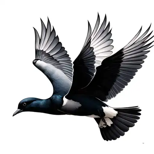 3 Swallow Birds Flying Together