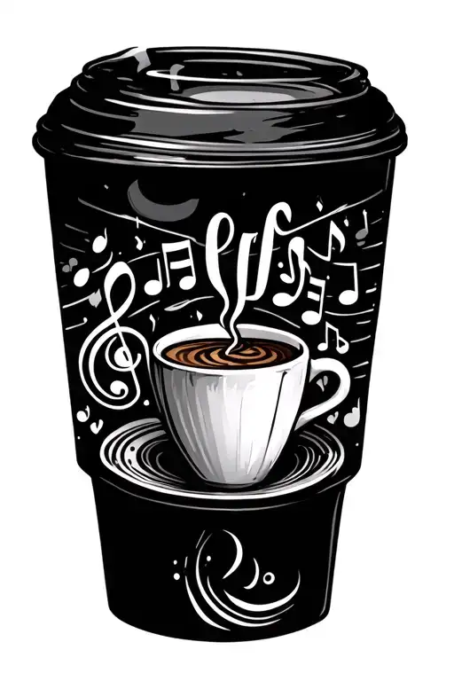 Coffee And Music Notes
